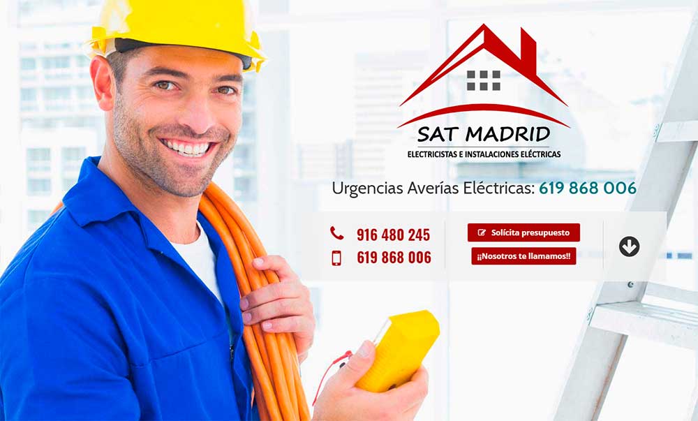 SAT Madrid, Reparaciones e Instalaciones eléctricas, estrena su página web